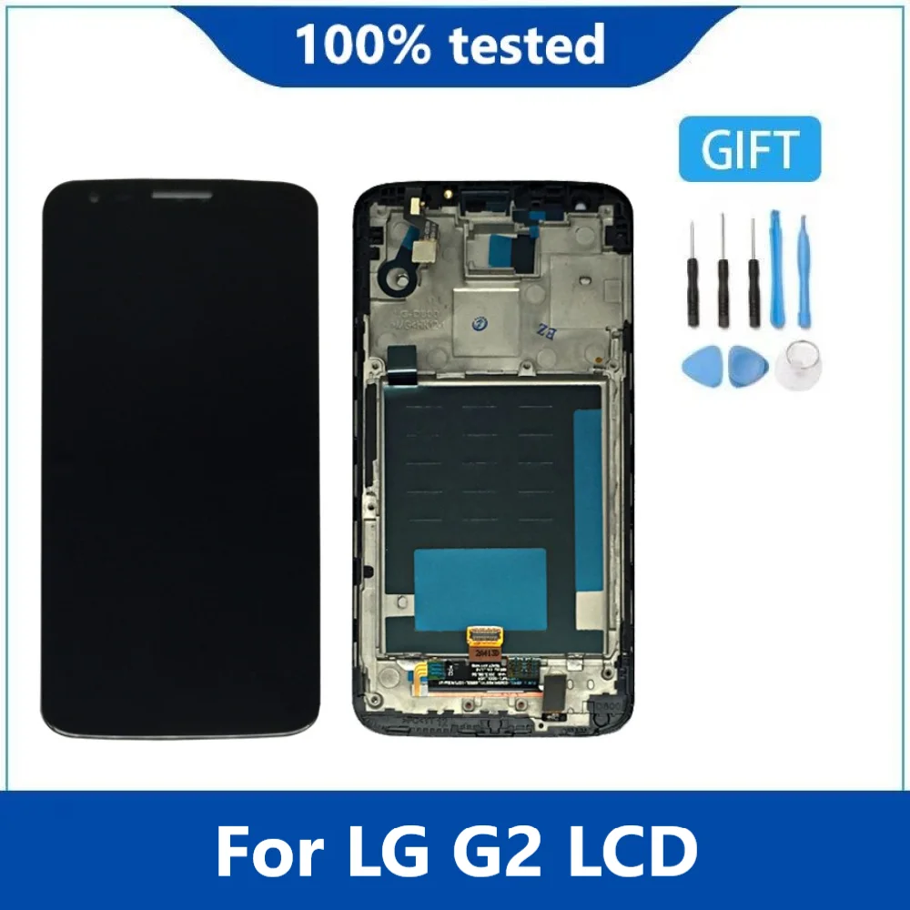 

Для LG G2 D802 ЖК-дисплей Дисплей кодирующий преобразователь сенсорного экрана в сборе Черный и белый ЖК-дисплей без рамки для Lg G2 D802 ЖК-дисплей ...