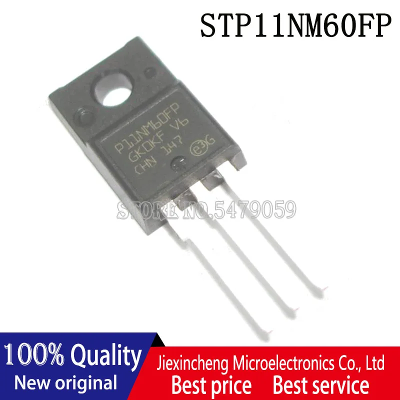 10 шт. 100% Новый оригинальный P11NM60FP STP11NM60FP STP11NM60 TO-220F MOSFET транзистор 11A600V |