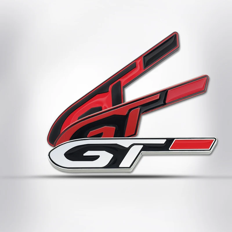 Наклейка с эмблемой для тюнинга автомобиля буквы GT Line наклейки логотипом Peugeot 206