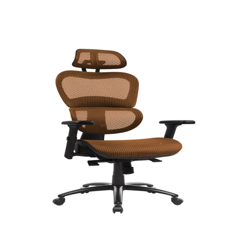 

Ergonomic Office Chair Mesh Chair Computer Chair Desk Chair High Back Chair with Adjustable Headrest and Armrest-Orange