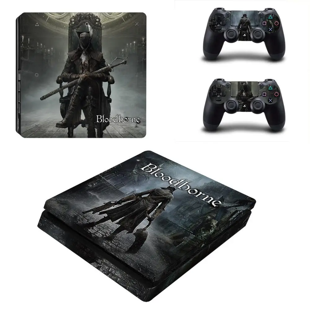 Bloodborne PS4 Slim Stickers Play station 4 Vinyl Skin Sticker Pegatinas For PlayStation console and controller | Электроника