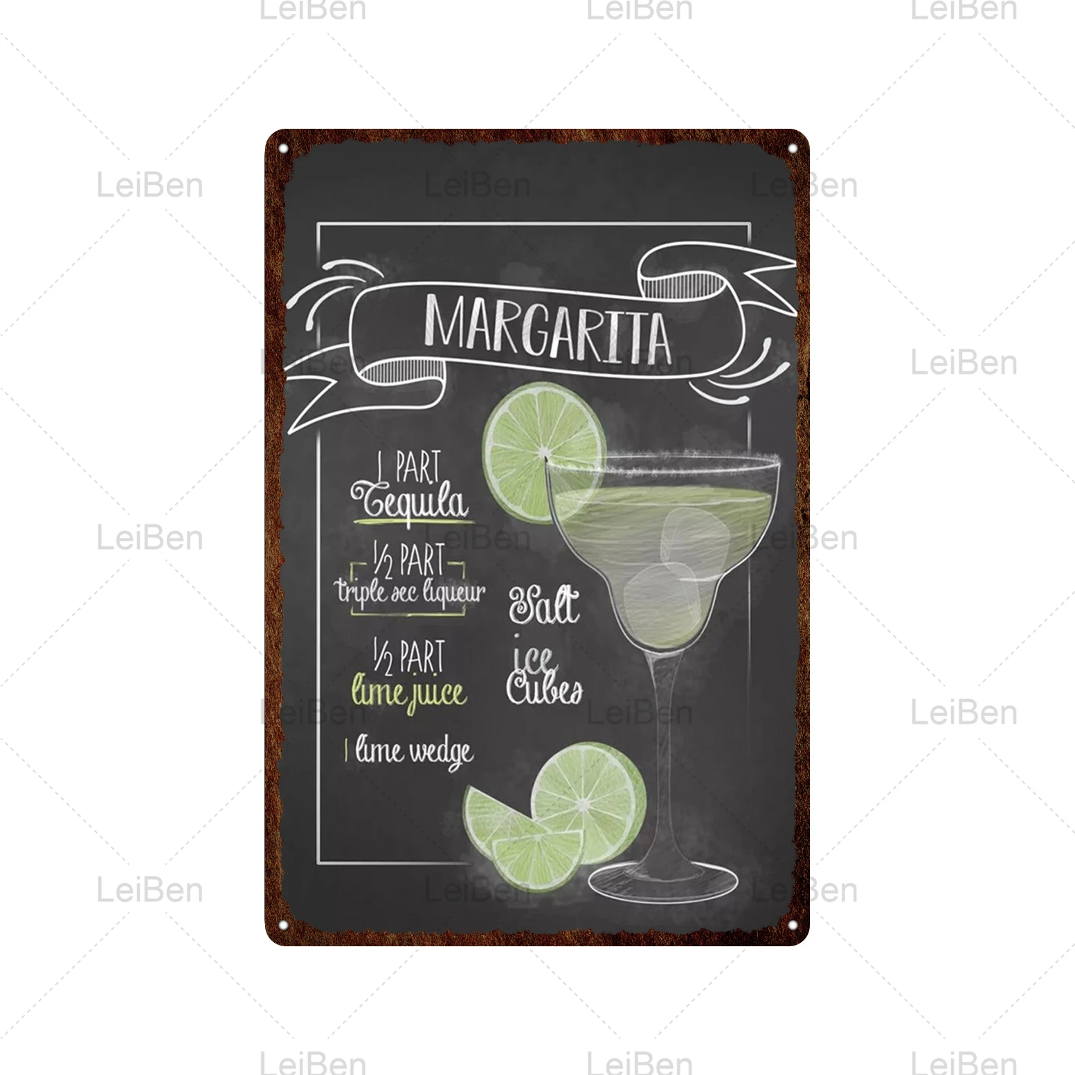 Жестяная Табличка для виски коктейля сока меню металлическая настенная