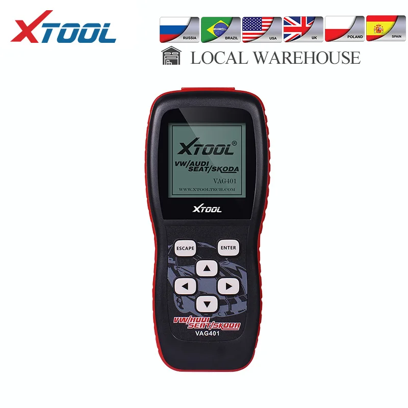 Сканер диагностический XTOOL VAG401 OBD2 для Audi/VW/SEAT/SKODA| |