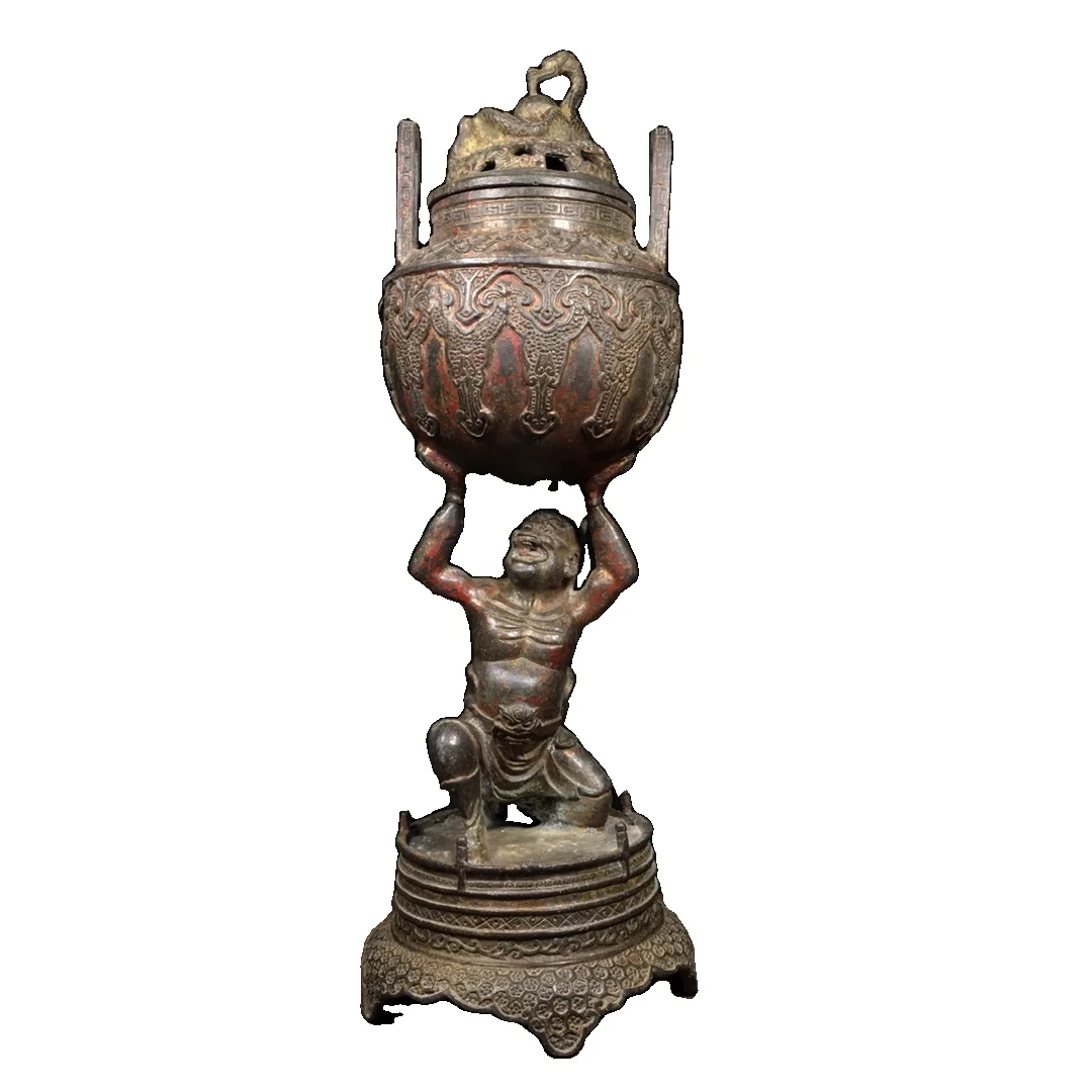 

Подъемная горелка для благовоний LAOJUNLU A Vajra из чистой бронзы, украшение для дома, искусственный Бронзовый шедевр