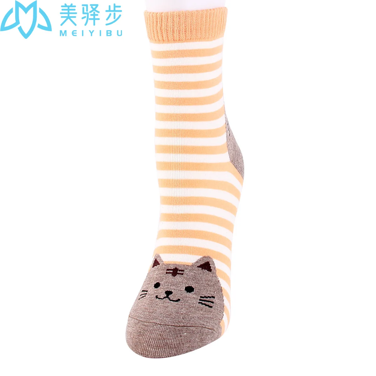 12 Pairs Per St Japanese Cartoon Cute Female Socks Horizontal Cat Comfortable Soft Amazon Hot Slaes Socks