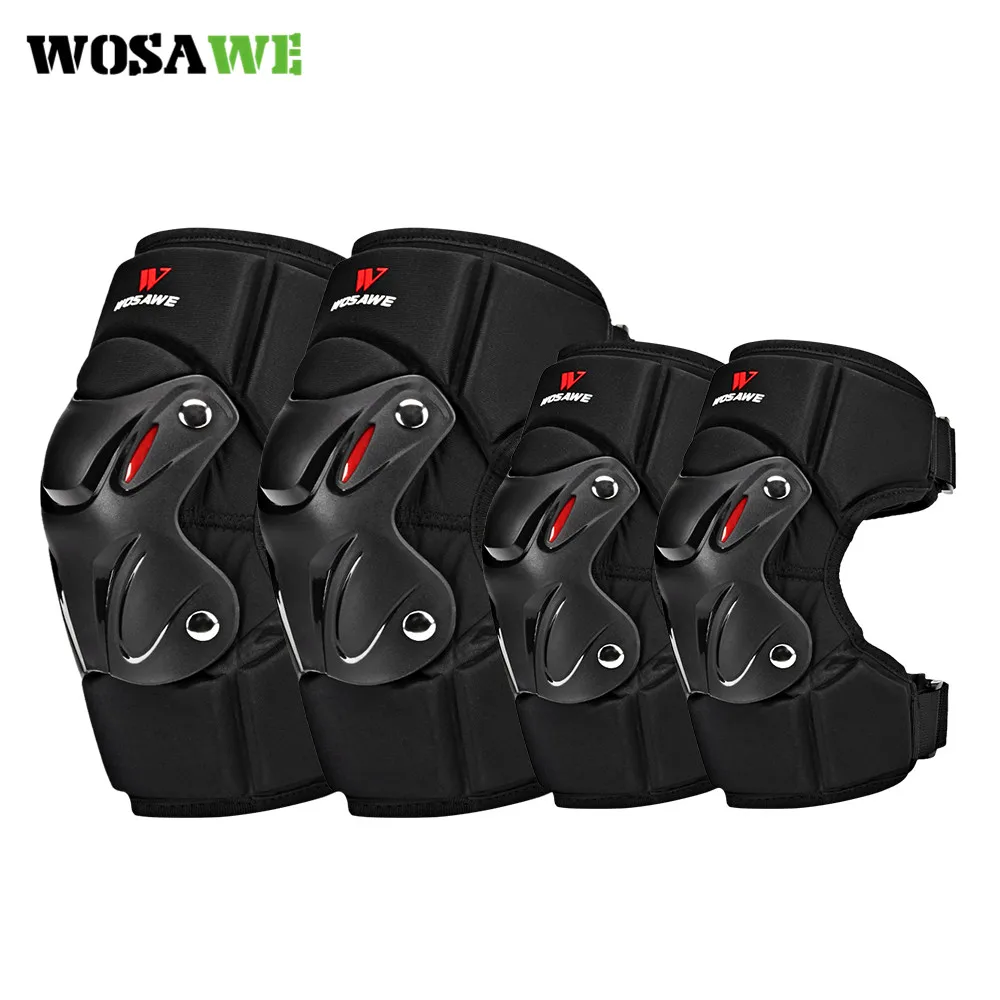 

WOSAWE Knee and Elbow Sport Protector Pads Joint Support Breathable Non-Slip Leg Protector Cycling Riding Protective Gear Unisex