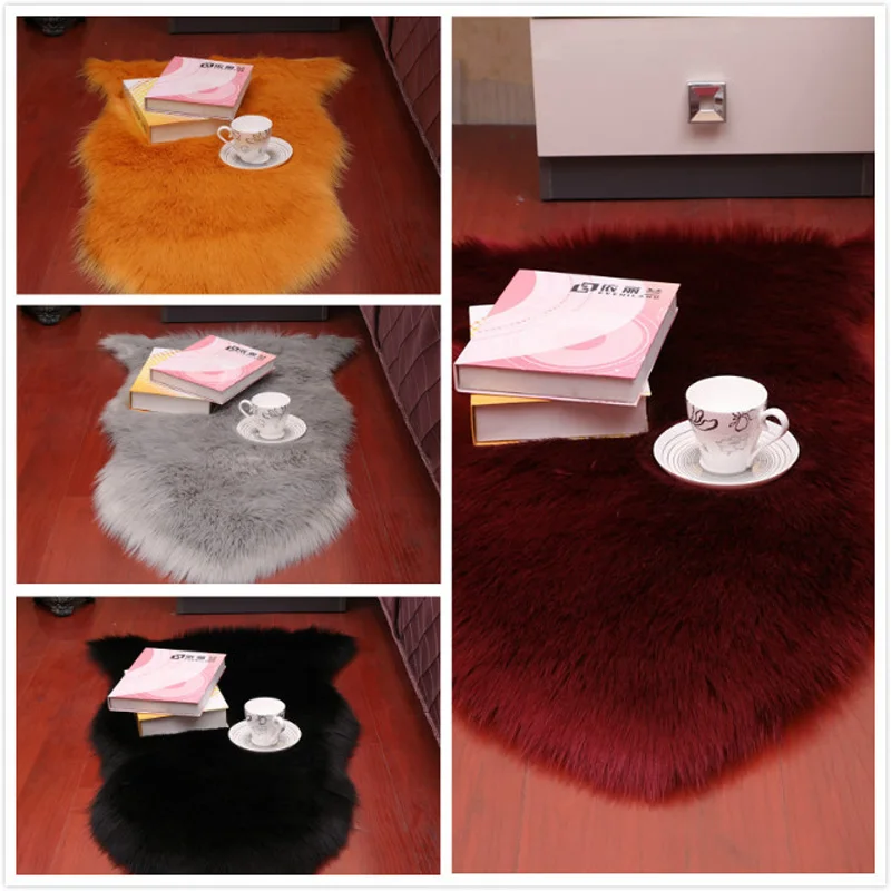 Ворсистый напольный коврик OIMG искусственный мех овчина 6 см ворс пушистый ковер