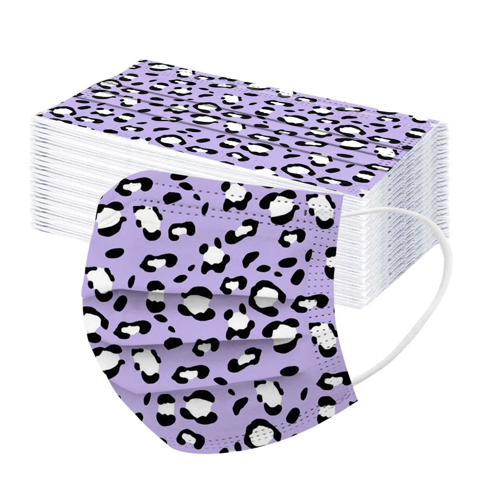 Маска одноразовая 3-слойная для взрослых маска лица с коровьим принтом и заушными