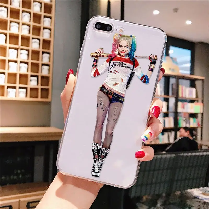 Yinuoda Harley Quinn отряд самоубийц Джокер подмигивание Прозрачный чехол для телефона
