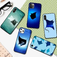 yndfcnb animal manta ray phone case for iphone 11 12 13 mini pro xs max 8 7 6 6s plus x 5s se 2020 xr cover
