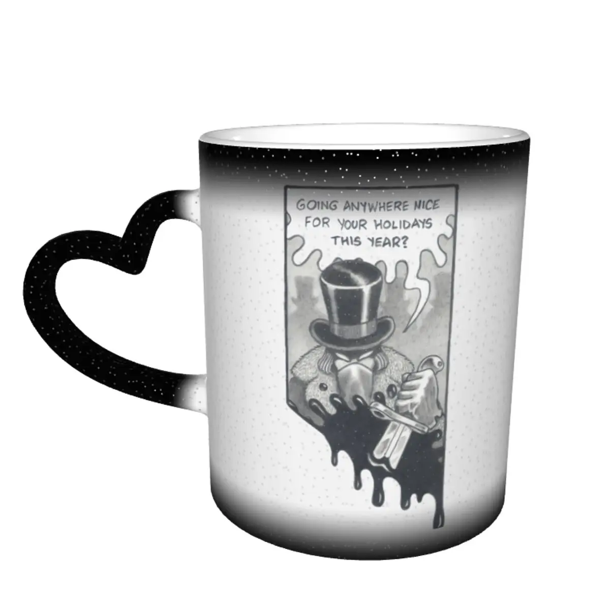 

Comic Book Mug Pottery Espresso Mug The Changes Color Creative Funny Cups