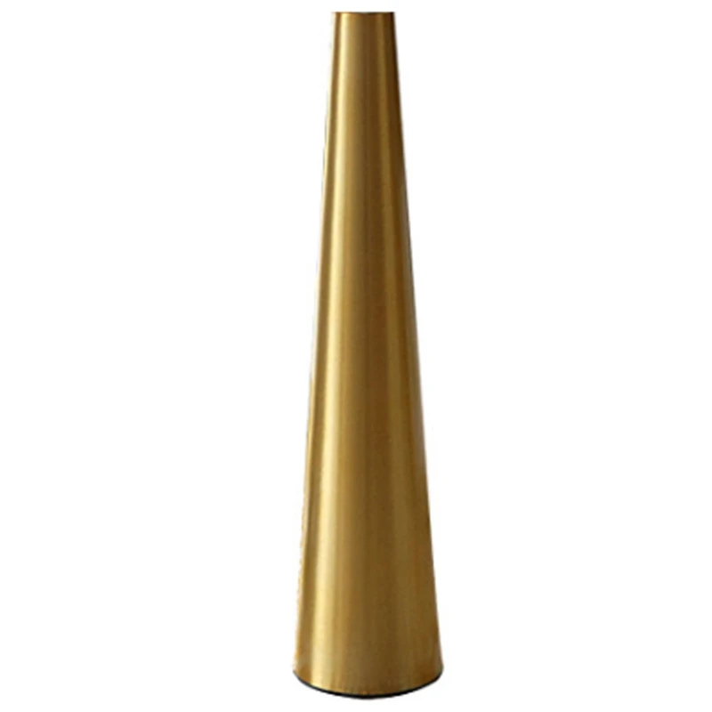 

Gold Metal Vase Small Flower Vase Cone Vases for Wedding Table Center Decoration Home Decoration