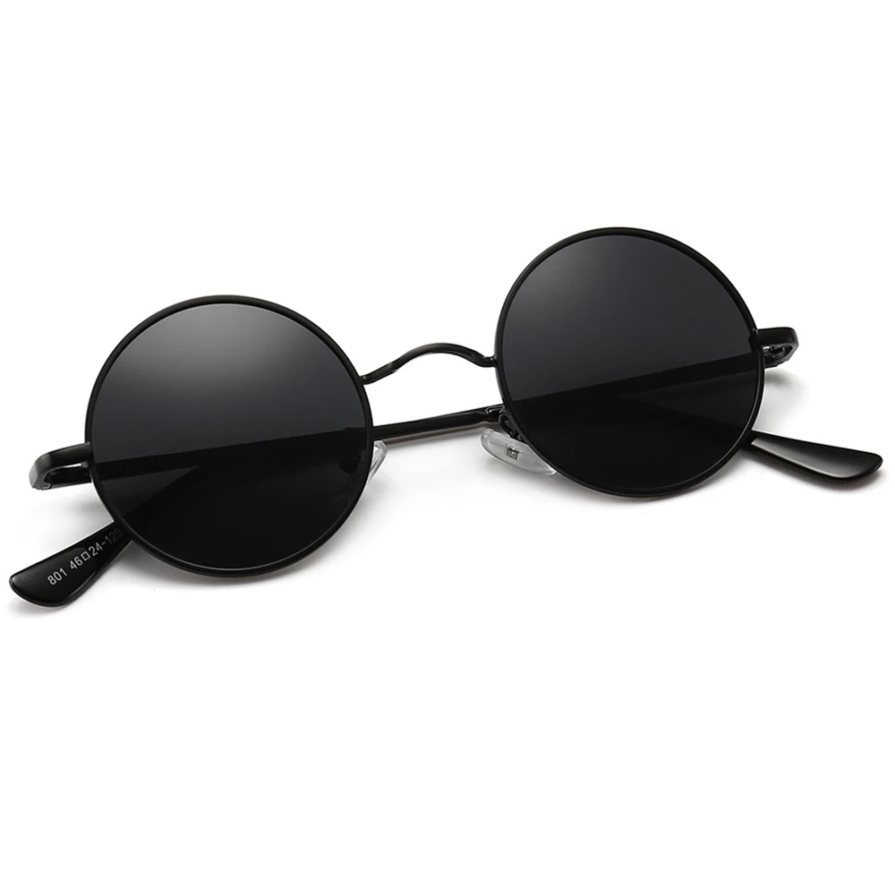 

Круглые модные поляризационные солнцезащитные очки для мужчин и женщин, поляризационные зеркальные солнцезащитные очки, изготовленные на заказ, при близорукости, с линзами по рецепту от-1 до-6
