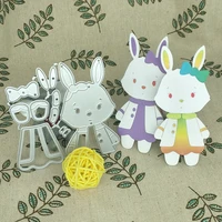 beautiful unicorn rabbit fox cut cat metal die animal diy doll scrapbook paper decorative art cards in relief
