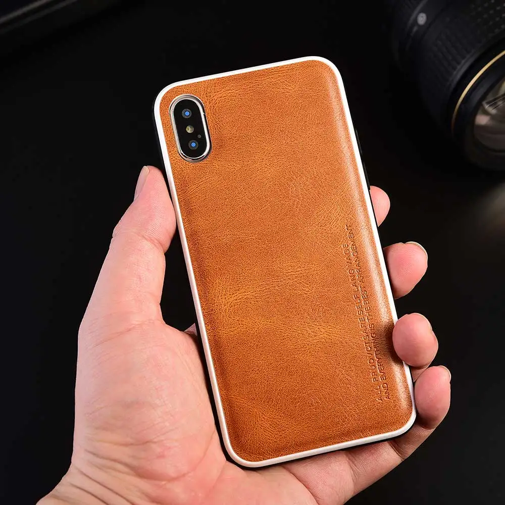 New luxury PU Leather Phone Case for iPhone 11 Pro Max 6 6s 7 8 Plus White Lines Soft Cover iphone XS X XR Coque Fundas | Мобильные