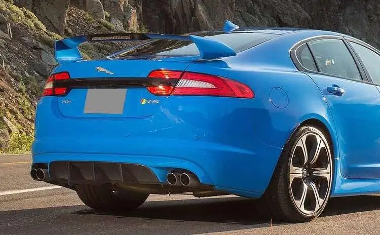 XFR-S стиль ABS черный праймер Автомобильный задний бампер для губ автомобильный диффузор подходит для Jaguar XF 2012 2013