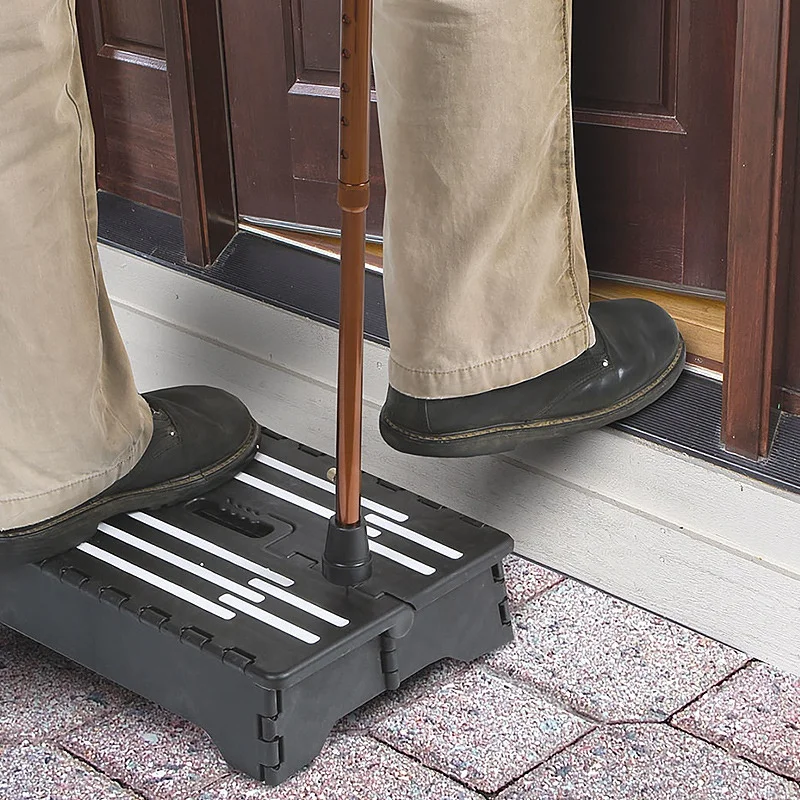 Портативный складной ступенчатый табурет на платформе для дома и автомобиля