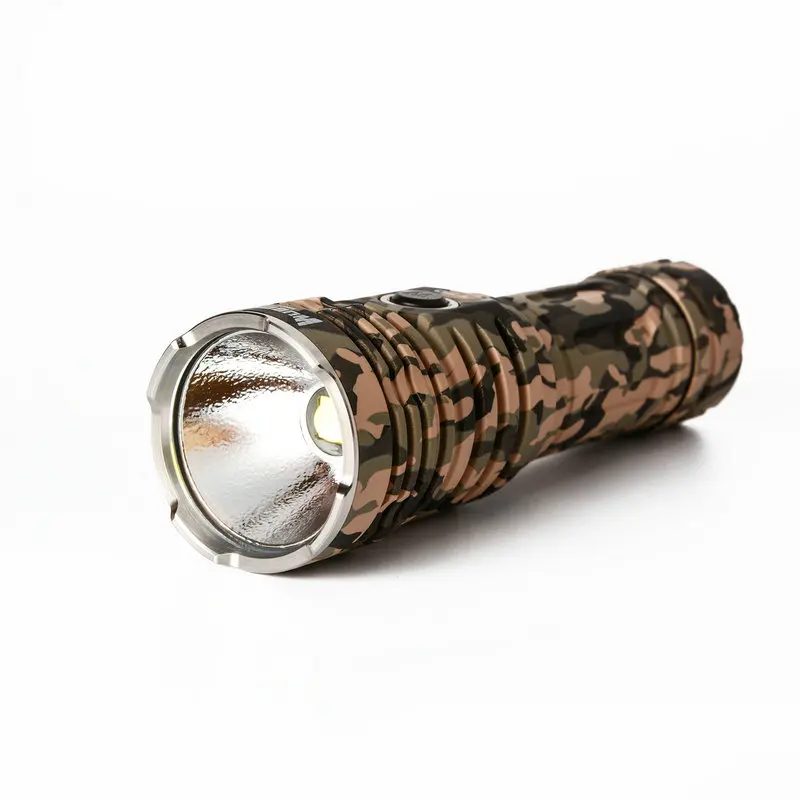 Тактический перезаряжаемый фонарик Wuben T70 с камуфляжным видением XHP70.2 макс. 4200