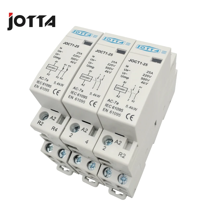 Американская классификация проводов 2р 16A/20A/25A 220 V/230 V 50/60HZ din rail AC контактор для дома 1NO 1NC/2NO/2NC