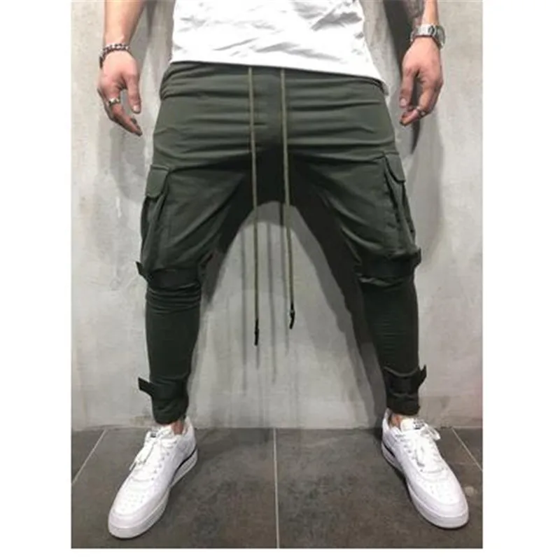 Брюки в стиле хип хоп мужские модные штаны с большим карманом для фитнеса широким