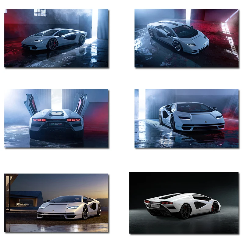 Lamborghini Countach LPI 800 настенный художественный плакат печатные фотографии украшение