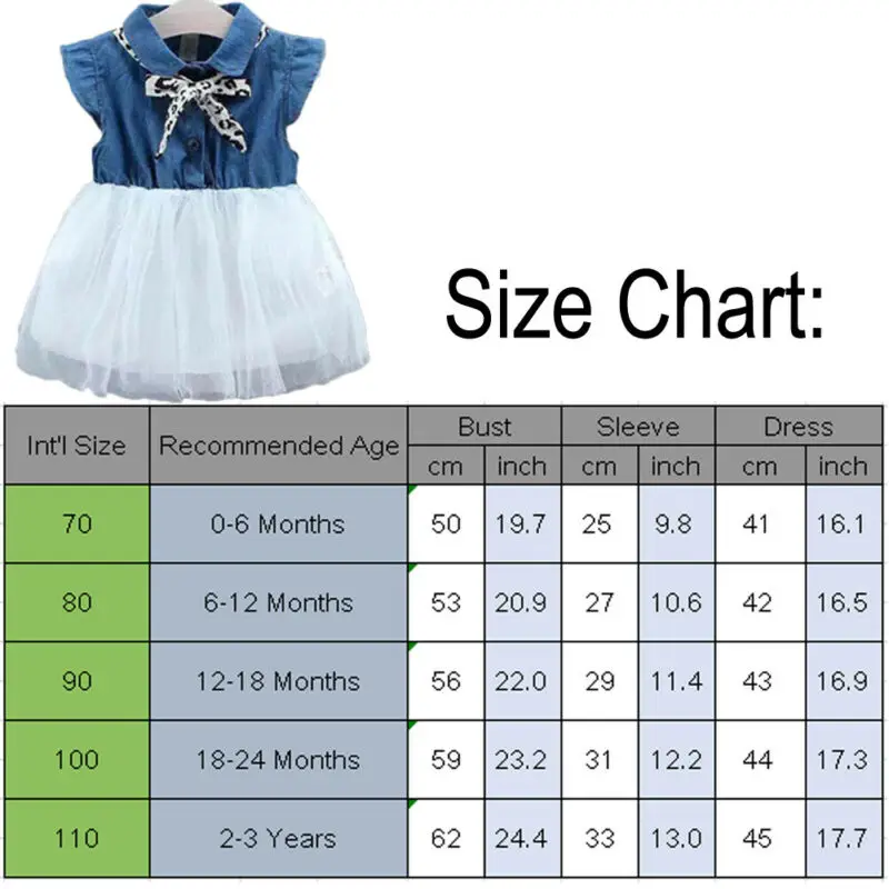 Платье для девочек 2020 детское джинсовое Тюлевое платье с коротким рукавом