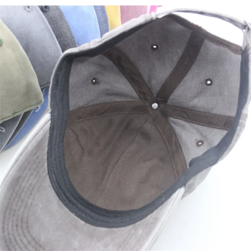 

12 Color Solid Retro Baseball Cap Hip Hop Snapback Hats Couples Hat Men Woman Pure Cotton Washed Cap Do-Old Caps