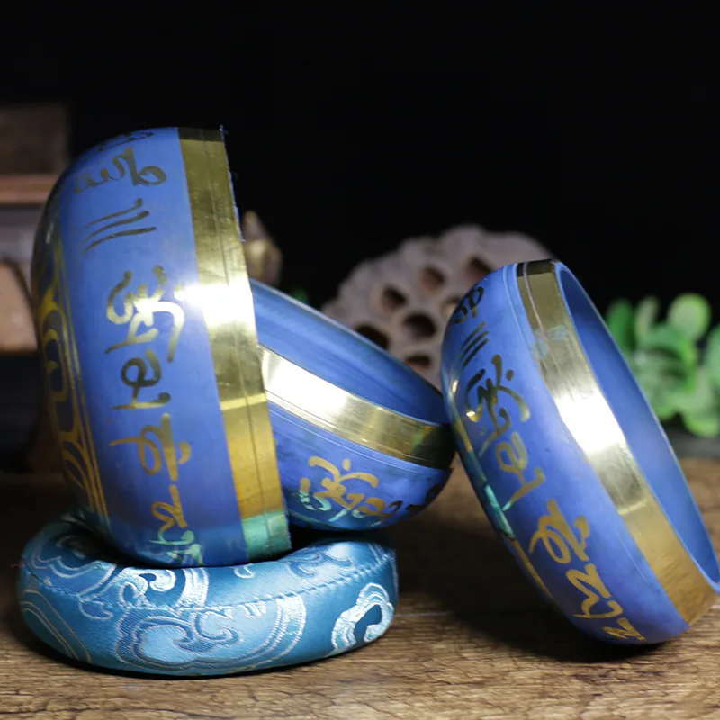 

Nepal Buddhist sound bowl 9.5cm yoga meditation bowl bronze chime Buddhist sound bowl