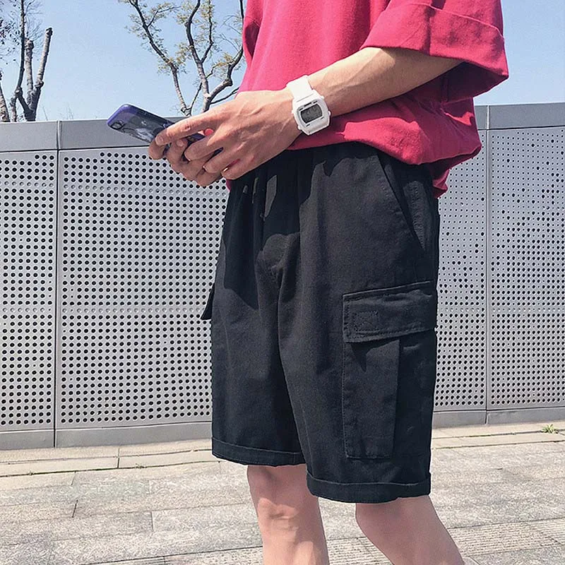 

Мужской эластичный комбинезон в стиле хип-хоп, летние свободные шорты для походов, кемпинга, скалолазания, путешествий, 2021