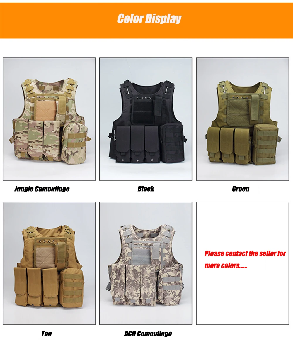 Страйкбол военный тактический жилет Molle боевой штурмовой плиты Перевозчик жилет охотничий жилет с Mag мешками для охоты на открытом воздухе жилеты