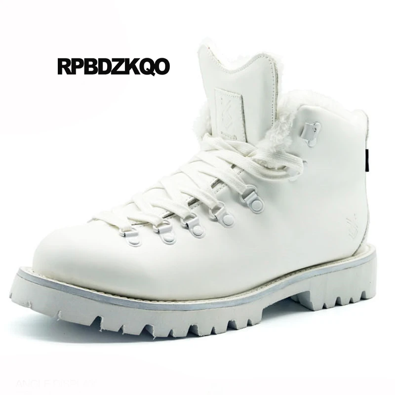 Ботинки Сезон осень зима теплые класса люкс на шнуровке Армейские осенние
