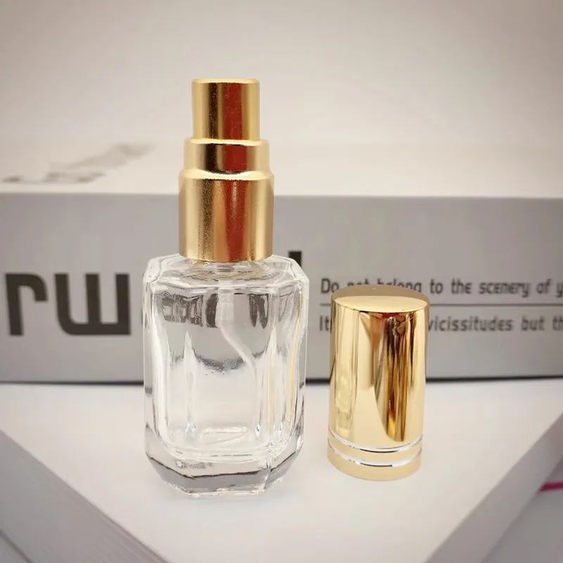 

8ML Small Clear Glass Color Tangent Cap Perfume Spray Bottle 100PCS/LOT