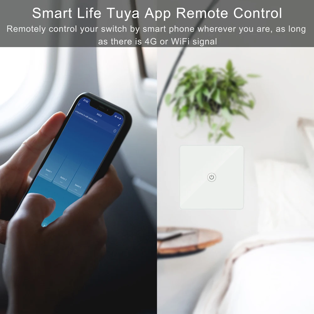 Умный светильник ель света Beelite Smart Life с поддержкой Wi-Fi ЕС США сенсорная панель со
