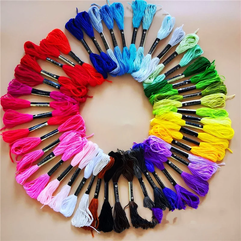 Нитки хлопковые для вышивки крестиком с якорем | Дом и сад