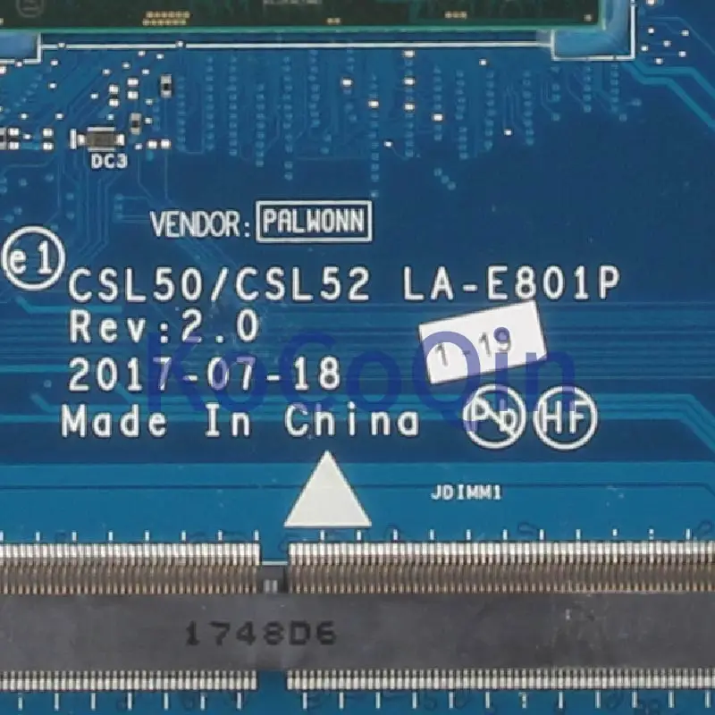 Для струйного принтера HP Pavilion 15-BS Core I5-7200U SR342 материнская плата для ноутбука