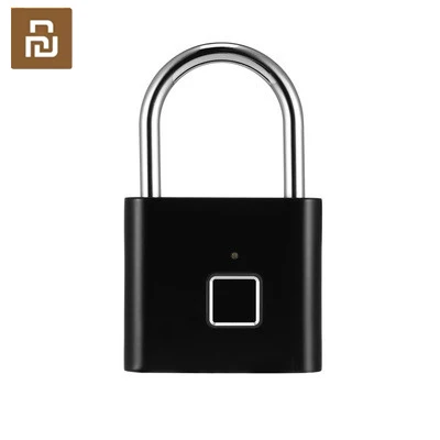 Xiaomi Youpin золотой замок безопасности без ключа USB Перезаряжаемый дверной отпечаток