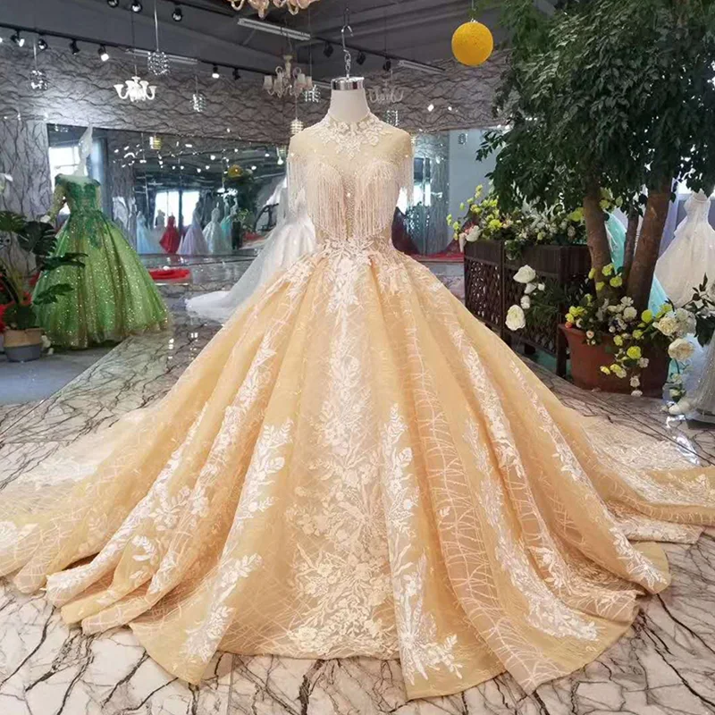 LS11048 вечернее платье с кисточками элегантное бальное высоким вырезом