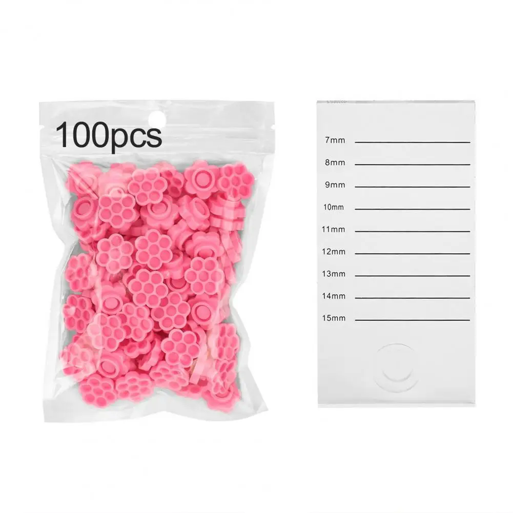 100 шт. клей для ресниц чашка цветок Форма задержки сушки Пластик прививки клея