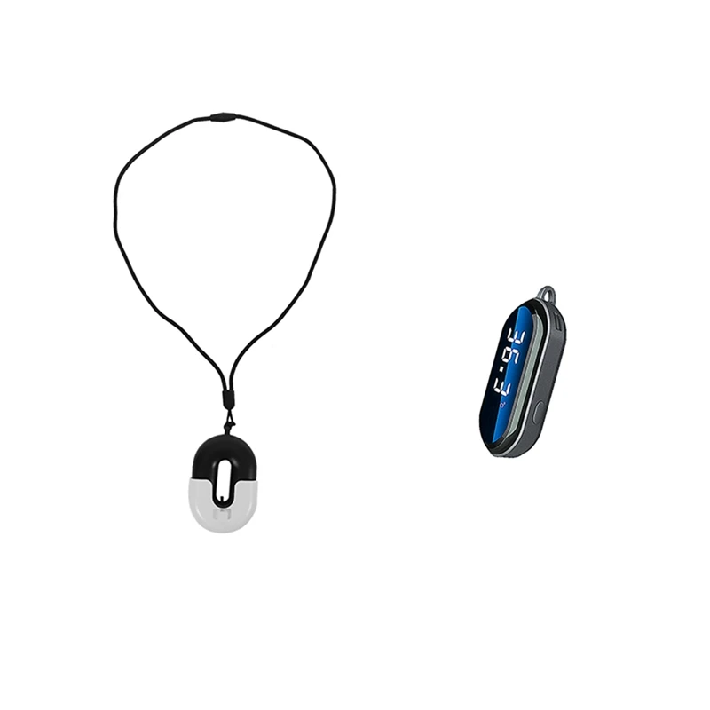 

2 комплекта, Персональный переносной ожерелье для очистки воздуха, мини портативный ионизатор воздуха, генератор отрицательных ионов, A & B
