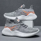 Новые летние мужские повседневные кроссовки, женская трикотажная дышащая амортизирующая беговая Обувь для прогулок