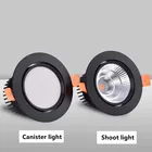 Встраиваемые круглые светодиодные светильники с регулируемой яркостью, 3 Вт, 5 Вт, 7 Вт, 9 Вт, 12 Вт, 15 Вт, 18 Вт, светодиодные светильники, лампа для столовой