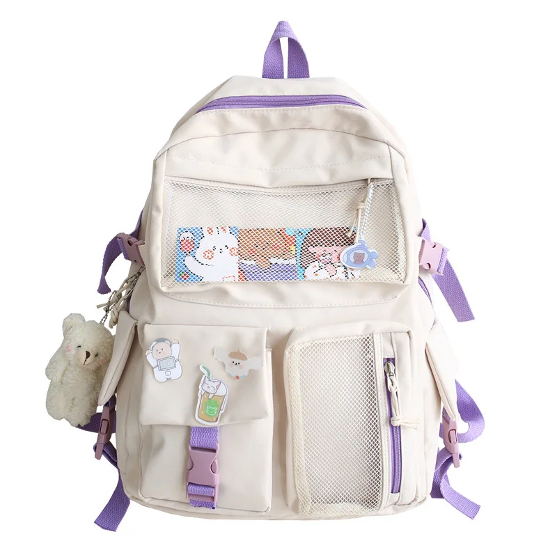 

Школьный ранец Axzspdy в японском стиле Харадзюку для девочек и мальчиков, Женский дорожный рюкзак, школьные сумки для студентов колледжа, рюкз...