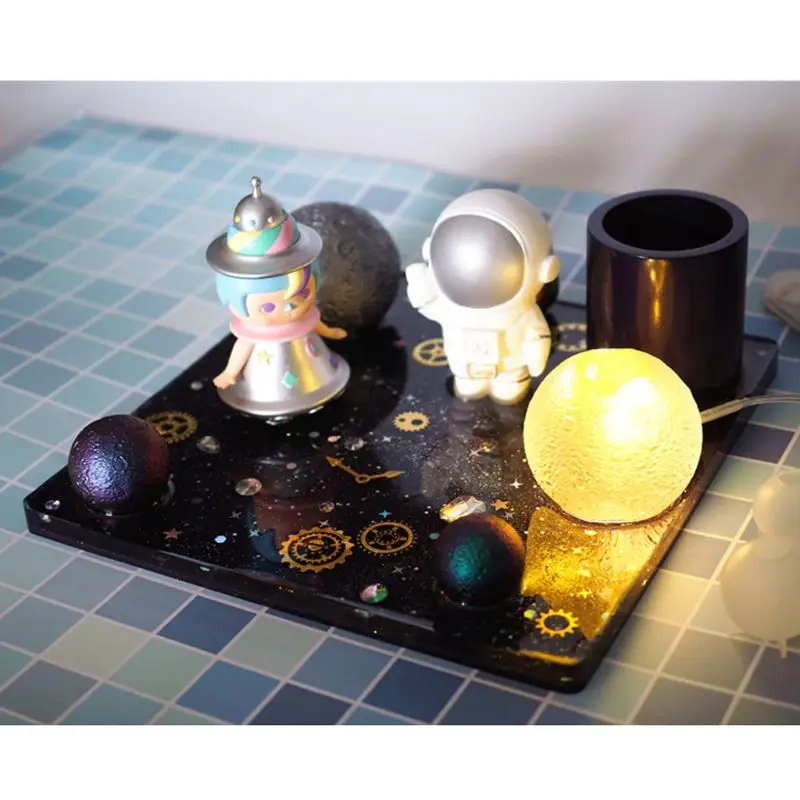 Планета Луна Небо Сфера космический мяч смолы литейная форма для кулона