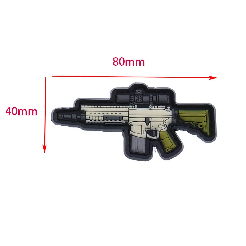 Оружейные наклейки из ПВХ для тактического крепления на моральную петлю армейских резиновых значков на одежду, сумку, рюкзак, куртку с прямой доставкой.