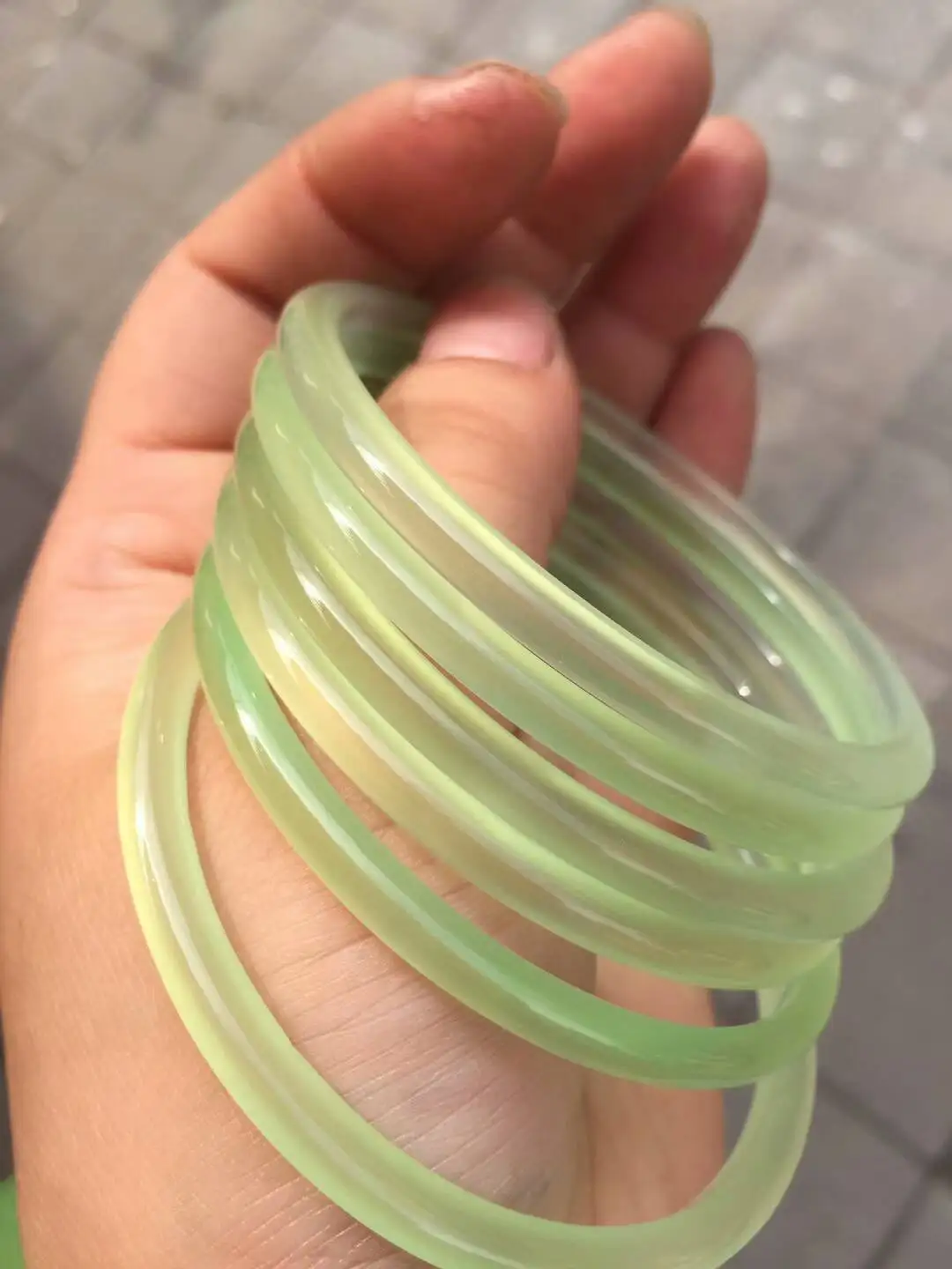 

LETSFUN Fine Jewelry Natural Green Chalcedony Bracelet Fashion Temperament Gems Accessories Gifts Free Shipping