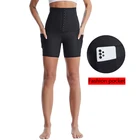 Новый костюм для сауны, женские брюки для похудения, тренировочный костюм, облегающая одежда для фитнеса, формирователь тела, тренажер талии, Корректирующее белье для фитнеса с карманами