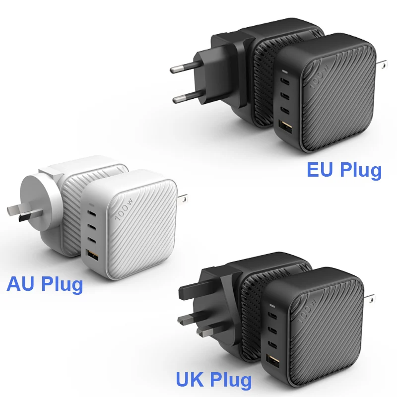 urvns 100w 4 port gan 2 pro usb c fast charger pd100w87w65w45w25w20w power adapter for samsung macbook pro iphone12 xiaomi free global shipping