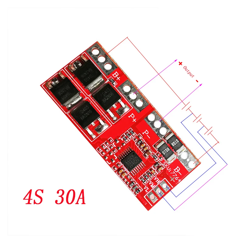 1S 2S 3S 4S 3A 20A 30A Li-ion Lithium Battery 18650 Charger PCB BMS Protection Board For Drill Motor Lipo Cell Module |