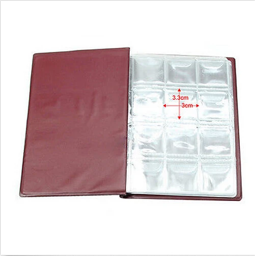 

1PC Retro 120 Coin Album Collection Storage Penny Book Coin Holder Pockets Money Desk Sets School Stationery Office Supplies