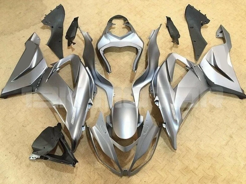

4 Gifts New ABS Motorcycle Full Fairings kit Fit for Kawasaki Ninja ZX-6R 636 2013 2014 2015 2016 2017 Body set All Gray